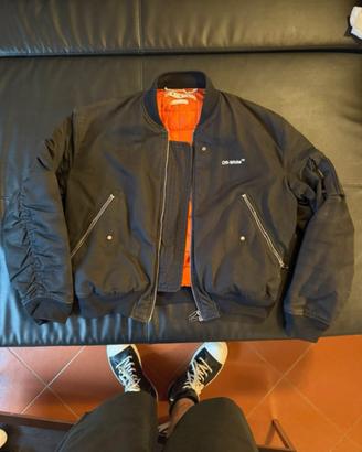 Giacca bomber off white