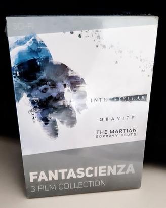 3 dvd INTERSTELLAR GRAVITY THE MARTIAN film NUOVI
