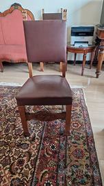 Tre sedie alte neorinascimentali