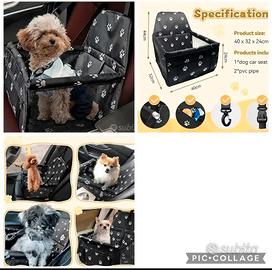 Seggiolino auto per cani