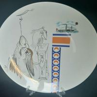 Scrofani Agostino piatto 1977 pesce cormorano