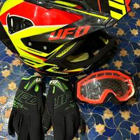 casco ufo edizione speciale + occhiali ufo + guant