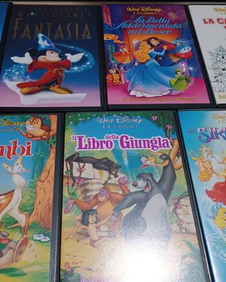 LOTTO 7 VHS DISNEY Dumbo Sirenetta Bambi Fantasia