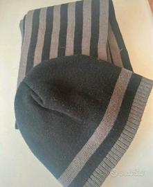 Set Sciarpa e Cappello a Righe