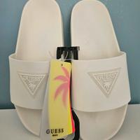 Ciabatte  bianche a fascia Guess taglia 38