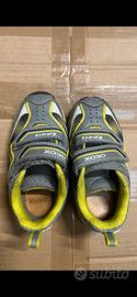 Sneakers Geox Respira bambino n. 26 grigio giallo