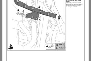 Staffa faretti ausiliari