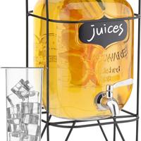 Dispenser per Bevande in Vetro 5 Litri Drink