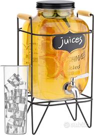 Dispenser per Bevande in Vetro 5 Litri Drink