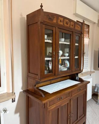 Vetrina d’Epoca in Legno Massello (TRATTABILE)