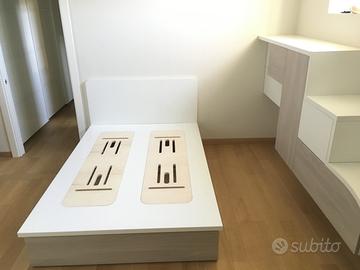 Letto piazza e mezza con materasso francese memory