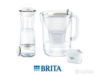 Nuovo Kit purificazione acqua Brita caraffa+bottig