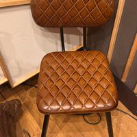 2 Sedie in pelle vintage nuove, ancora imballate