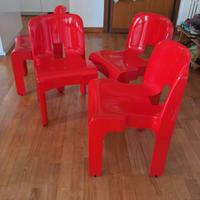 4 sedie Joe Colombo Kartell 4869