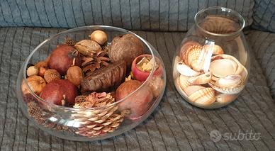 Set Decorativo Vetro: Ciotola Potpourri Autunnale 