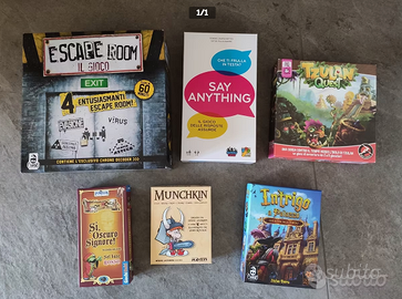 giochi da tavolo vari