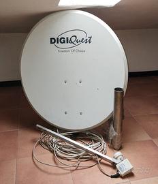 Antenna parabolica e staffa 