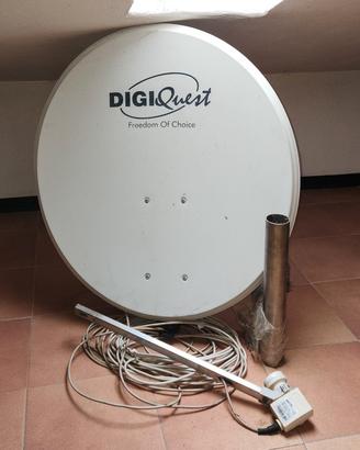 Antenna parabolica e staffa 