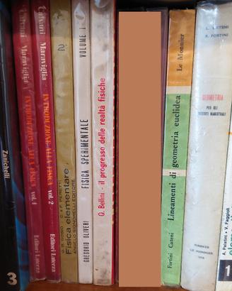 Libri aritmetica, geometria, fisica per superiori