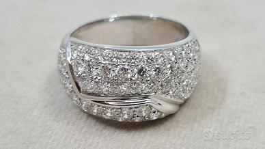 Anello Salvini Pavè 1,75 Ct in Oro 18 kt