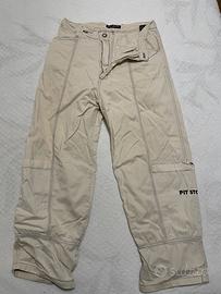 Pantaloni jeans larghi uomo Pit Stop hip hop beige