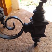 antico lampadario ferro battuto 