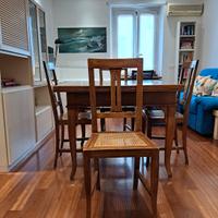 N. 4 Sedie impagliate in Legno