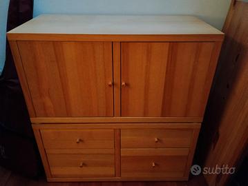 Moduli Ikea legno naturale 40x80 profondità 40cm