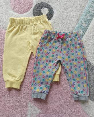 Pantaloni chicco neonata tg 9 mesi cm 68, cotone