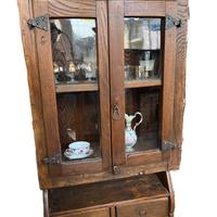 VETRINA ANTICA IN LEGNO DA APPENDERE