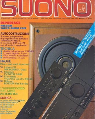 rivista SUONO n° 198 del 1989