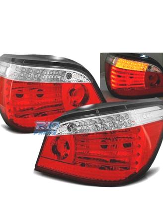 FANALI BMW E60 03-07 ROSSO BIANCO LED