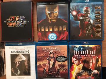 Blu ray vari iron man resident evil star wars