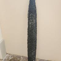 Lampadario in Rattan Nero