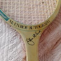 Racchetta da tennis vintage autografata 