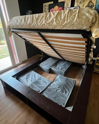Letto matrimoniale contenitore