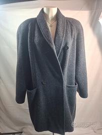 Cappotto misto lana grigio antracite 