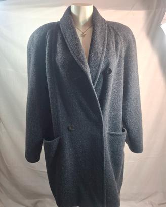 Cappotto misto lana grigio antracite 