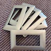 Placca 4 moduli serie Matix BTICINO silver