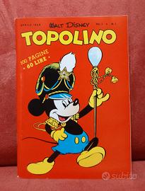 Ristampa Topolino n 1 Aprile 1949 realizzata 2002