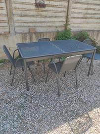 tavolo e sedie giardino 