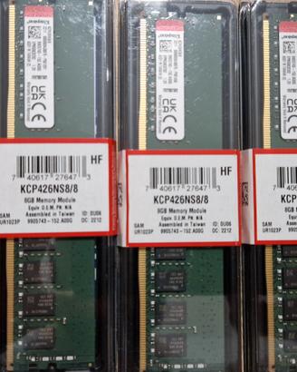 banco ram DDR4 8G Kingston