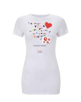 T-shirt XS S M L nuova 100% cotone biologico amore