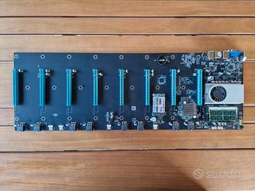 Scheda madre mining 8 slot BTC S37 CPU+RAM+SSD