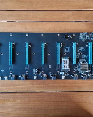 Scheda madre mining 8 slot BTC S37 CPU+RAM+SSD