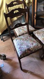 Sedie direttorio in noce