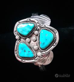 Bracciale Navajo Vintage in argento Sterling