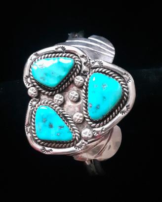 Bracciale Navajo Vintage in argento Sterling