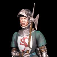 miniatura soldatino Cavaliere Medievale XIV secolo