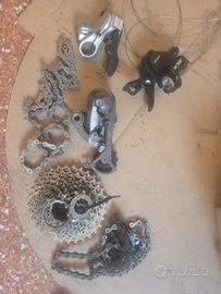 cambio Shimano XTR 9v + Cassetta catene comandi 
